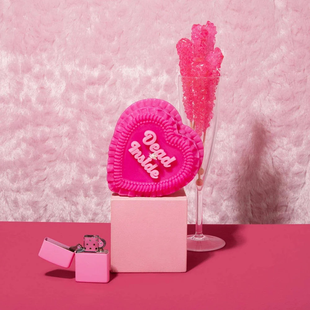 Dead Inside Heart Candle