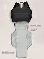 Deluxe Backpack Diaper Bag - Black - By Baano