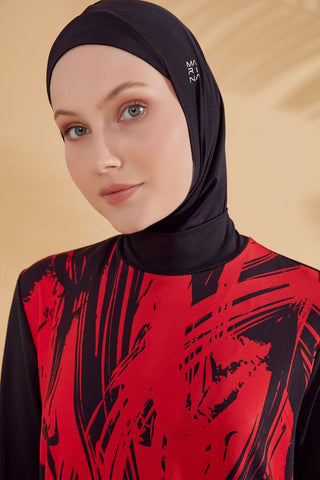 Lycra Black Burkini Modest Swimwear M2303 - By Baano