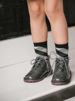 Diego- Grey Patent Leather Boy Dress Boots