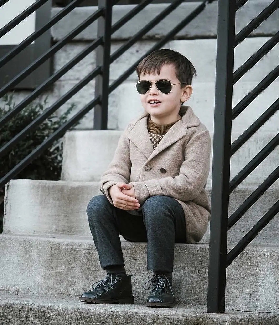 Diego- Grey Patent Leather Boy Dress Boots