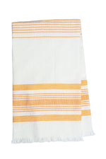 White &amp; Orange Kitchen Towel