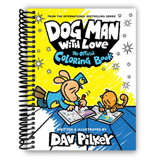 Dog Man with Love: The Official Coloring Book (Spiral Bound) - By Baano