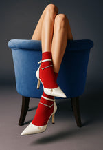 Hobnob Anklet Embellishment Stiletto Sandals