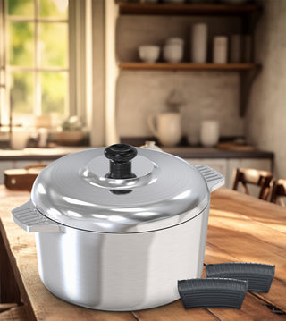 3 Quarts Round Dutch Oven with Lid - By Baano