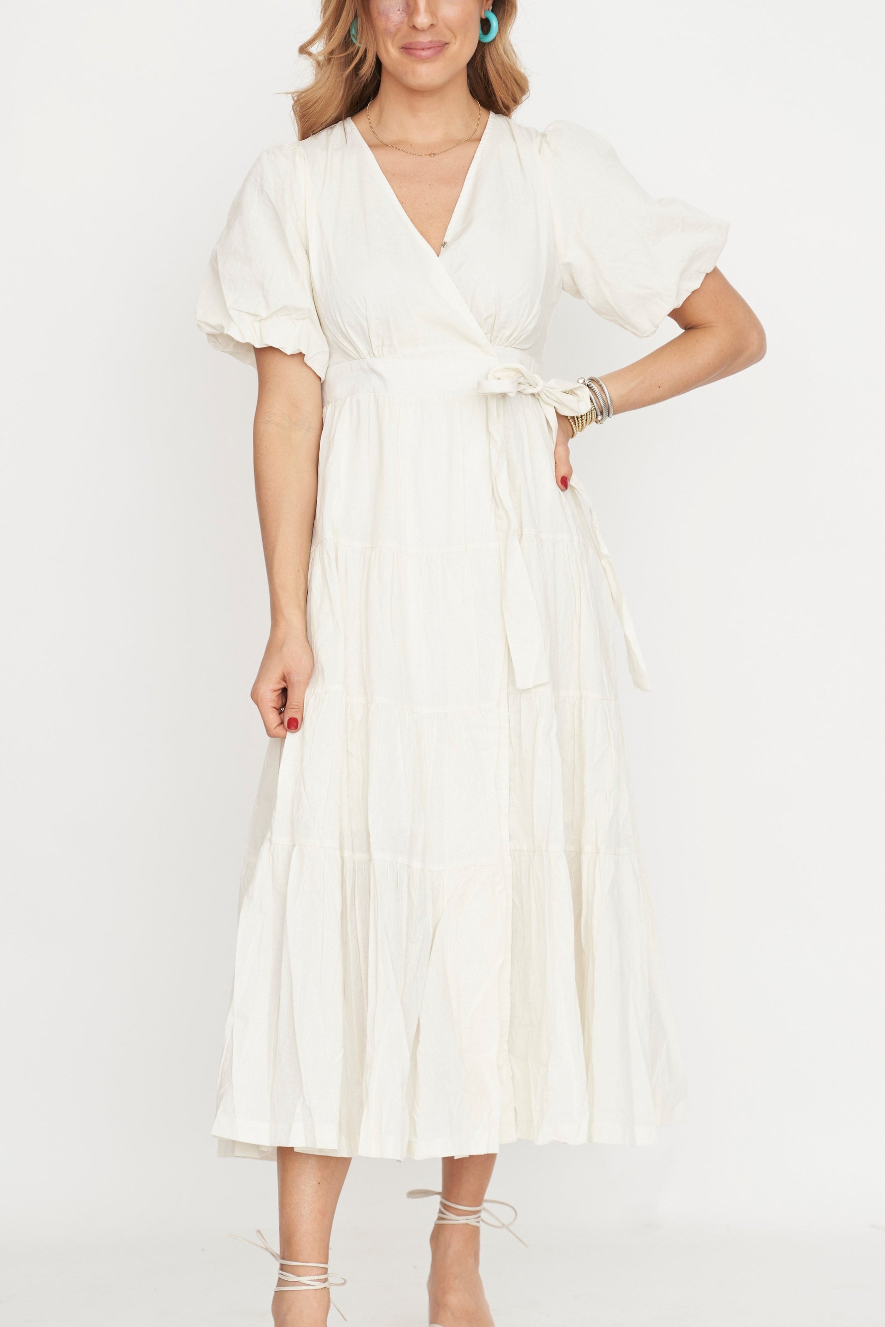 Nora Wrap Midi Dress Lady Hart