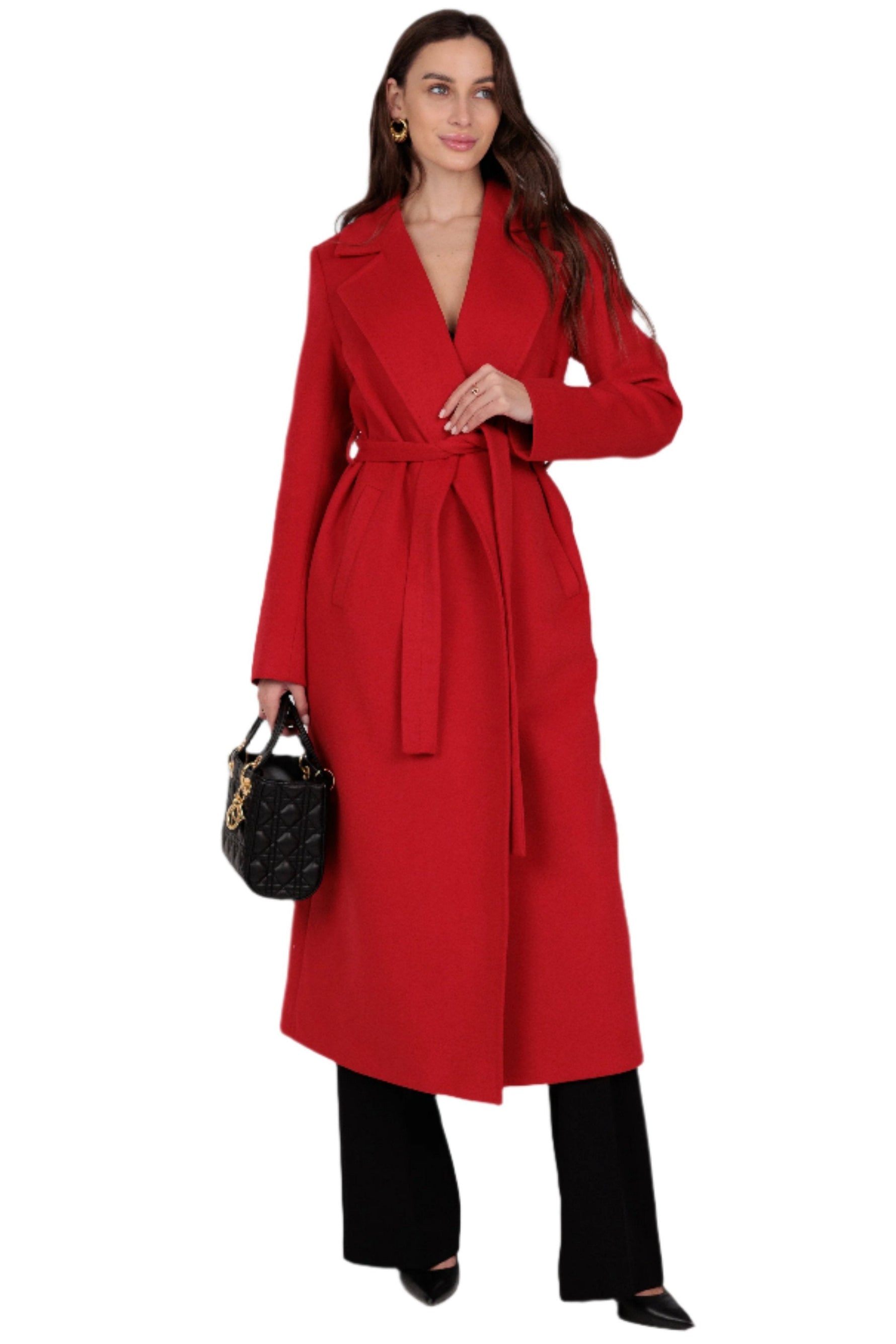 Astoria Classic Wraparound Wool Blend Overcoat