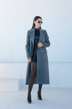 Alaska Classic Cashmere Blend Overcoat in Grey