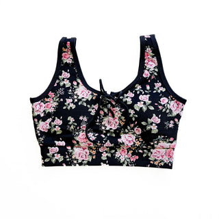 Midnight Floral Bikini Top - By Baano