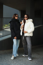 Double-hooded Insulated Bio-Down Coat