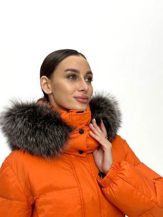 Genuine Silver Fox Down Fill Jacket - By Baano