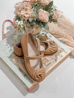 Camille- Tan Leather Mary Jane Shoes