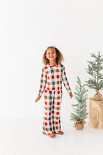 Holiday Plaid | GIRLS WIDE-LEG SET - By Baano