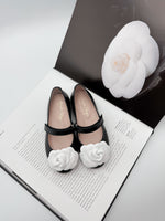 Camille- Black/White Leather Mary Jane Shoes