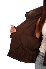 Dark Chocolate Insulated Bio-Down Jacket