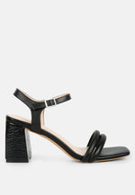 Edyta Ankle Strap Block Heel Sandals