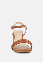 Edyta Ankle Strap Block Heel Sandals