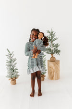 Green Stripes | DOLL DRESS - By Baano