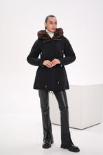 Genuine Scandinavian Mink Fur Parka with Rabbit Fur Insulation