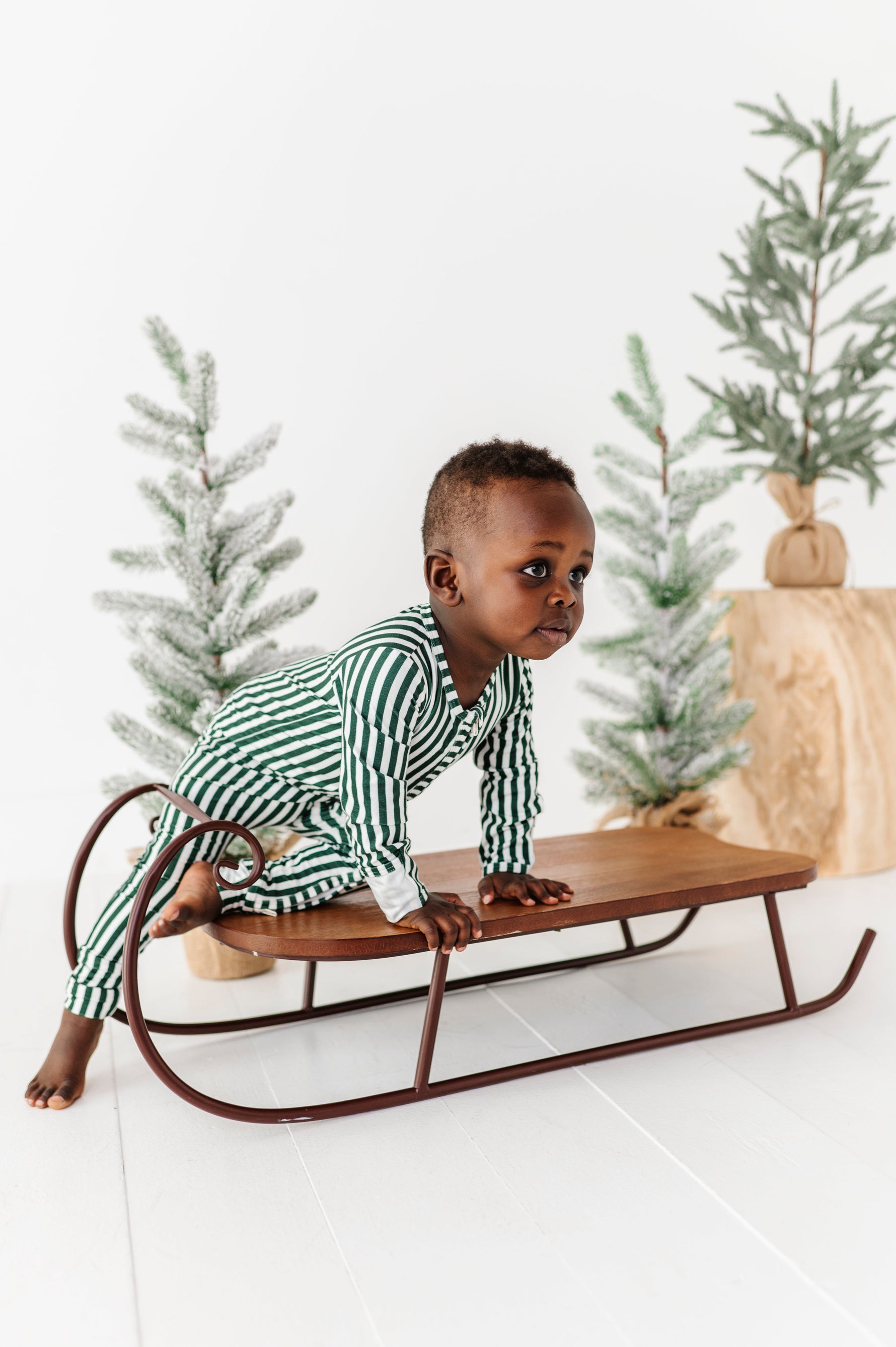 Green Stripes | ZIP ROMPER - By Baano