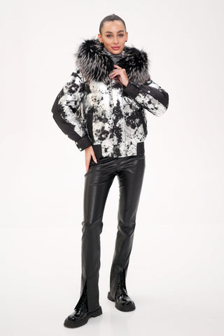 Glacier Fox Collar Down Fill Puffer - By Baano