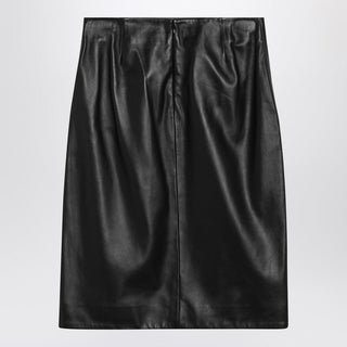 Akare Black Leather Skirt - By Baano