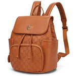 Compass 10L Vegan Leather Monogram Mini Backpack Travellty