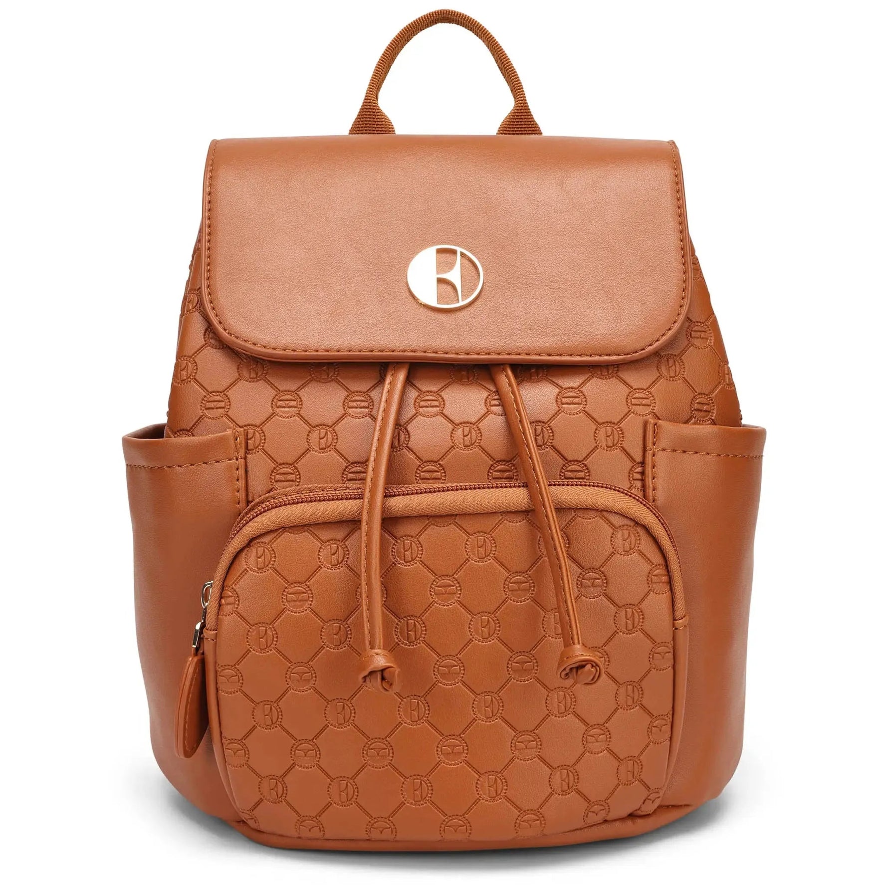 Compass 10L Vegan Leather Monogram Mini Backpack Travellty