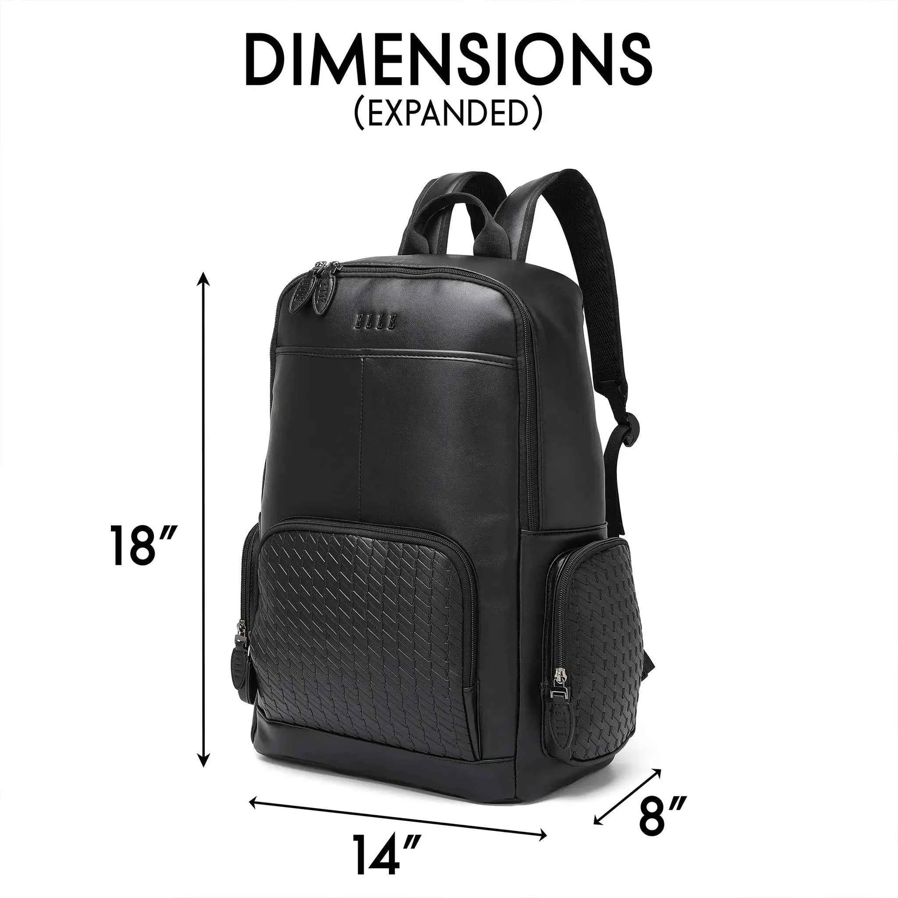 Leisure Luxe 27L Vegan Leather Backpack