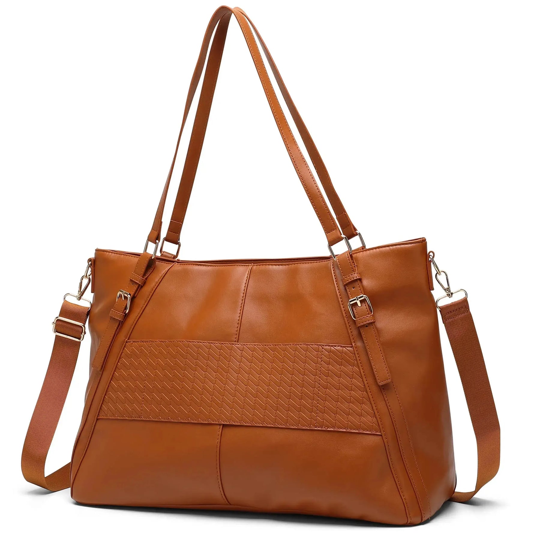 Leisure Luxe 33L Vegan Leather Weekender Tote Bag - By Baano