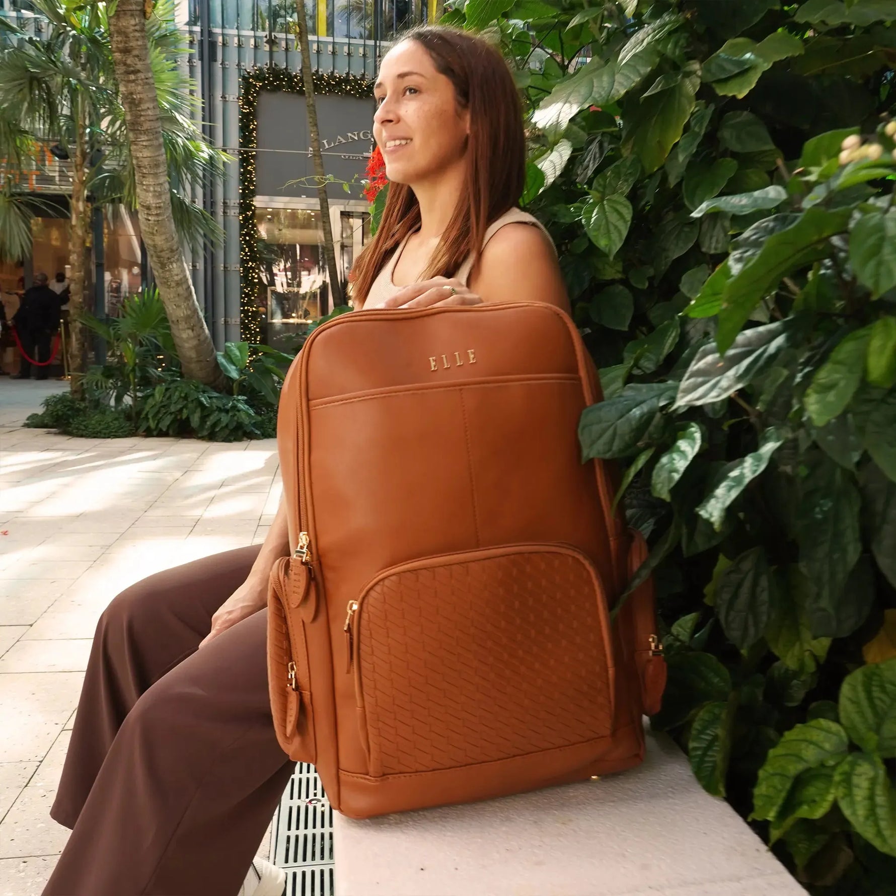 Leisure Luxe 27L Vegan Leather Backpack - By Baano