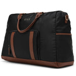 Luxe Journey 30L Twill and Vegan Leather Weekender Duffel Bag - By Baano