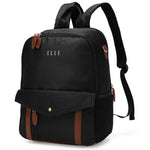 Luxe Journey 18L Twill and Vegan Leather Backpack - By Baano