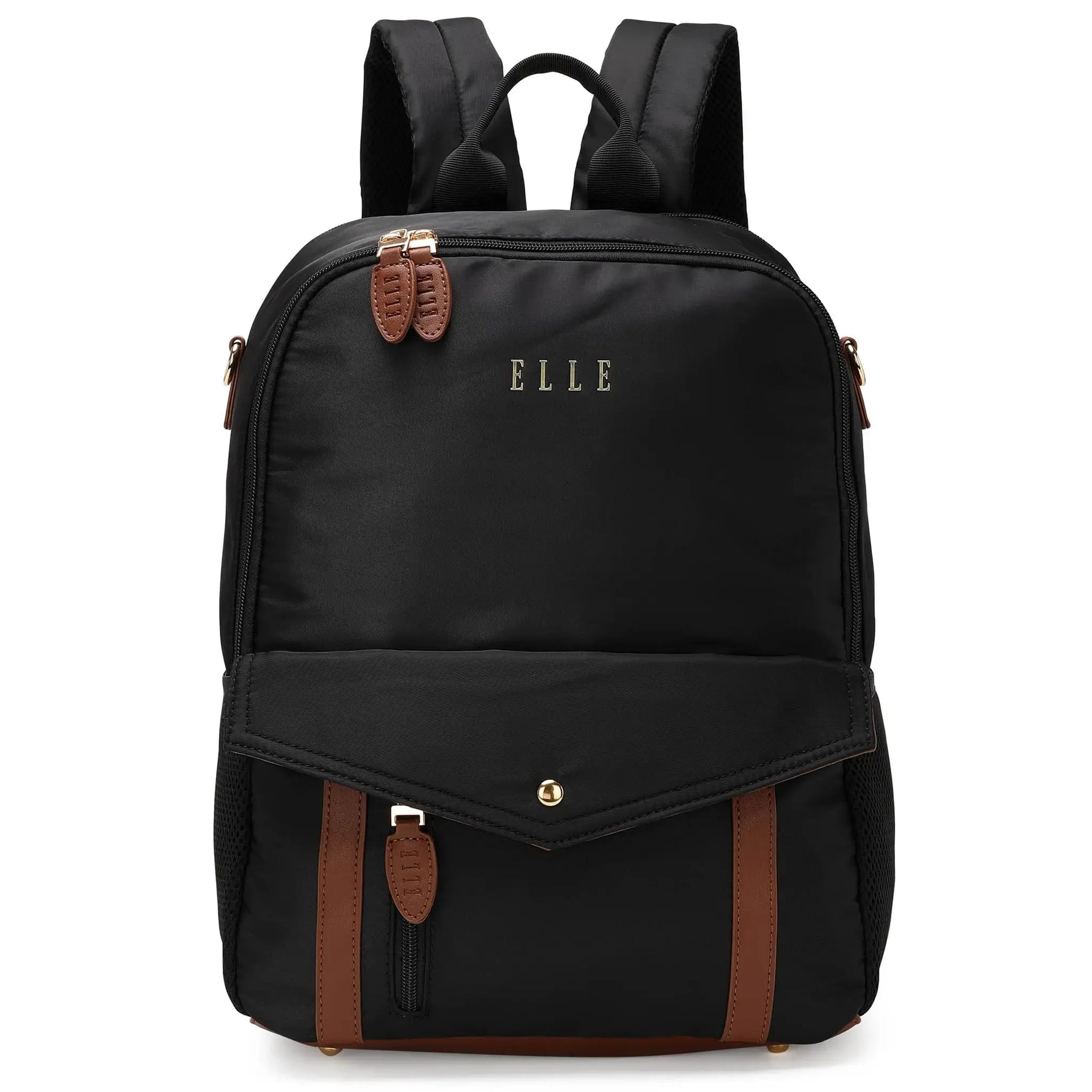 Luxe Journey 18L Twill and Vegan Leather Backpack - By Baano
