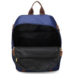 Luxe Journey 18L Twill and Vegan Leather Backpack - By Baano