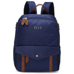 Luxe Journey 18L Twill and Vegan Leather Backpack - By Baano