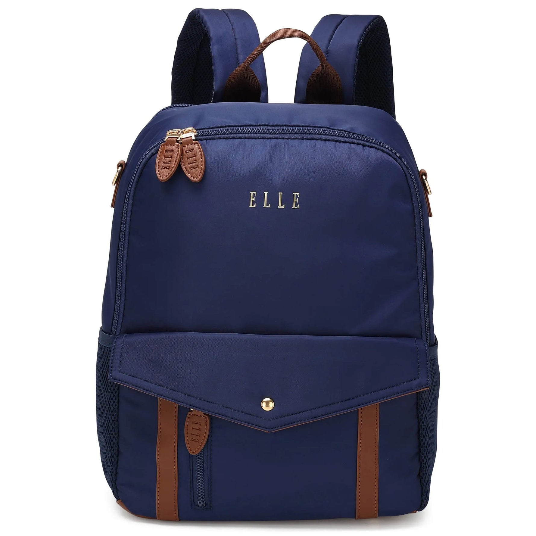 Luxe Journey 18L Twill and Vegan Leather Backpack - By Baano