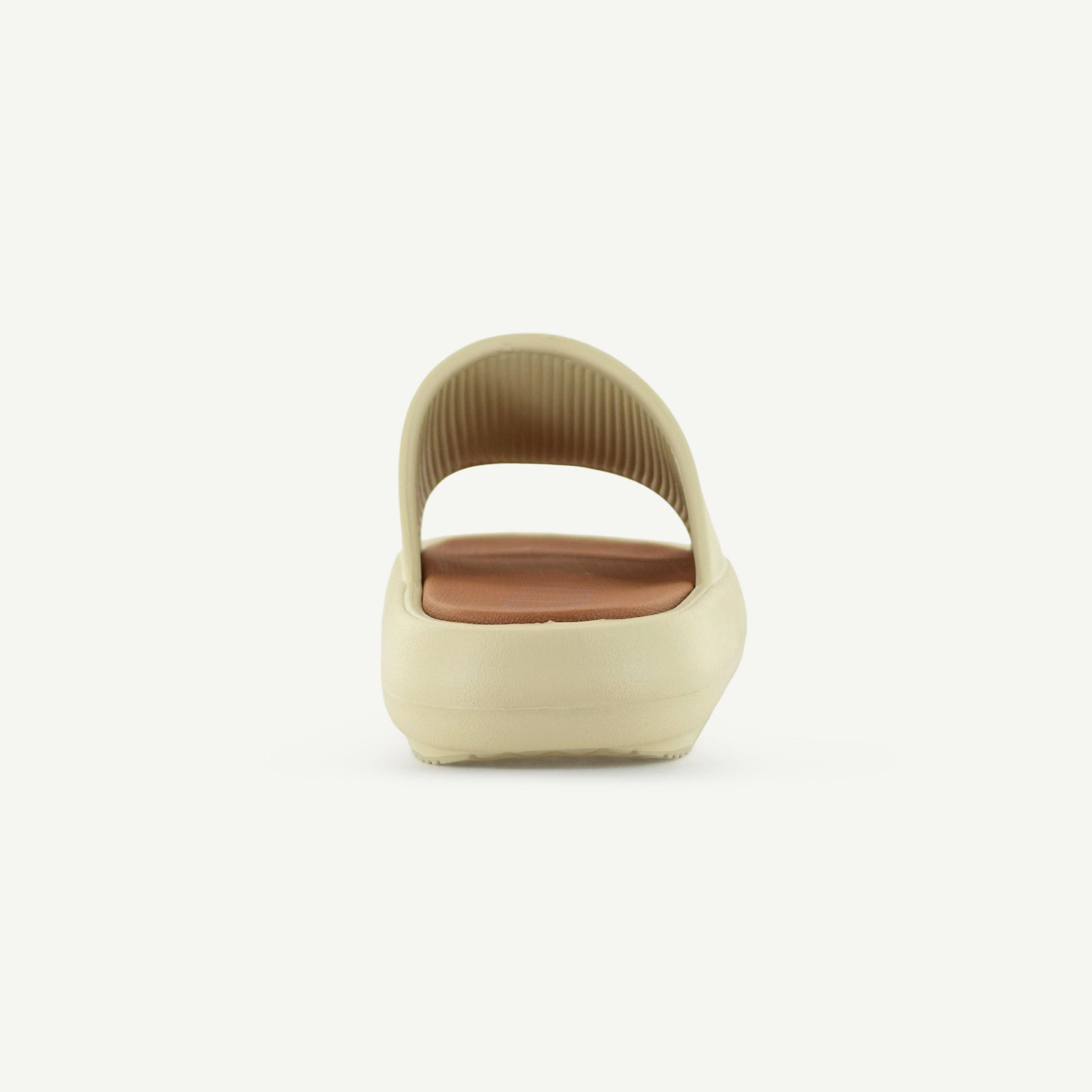 ST. TROPEZ: PLATFORM SLIDE - TAN - By Baano