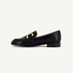 GEORGINA: CLASSIC LOAFER - BLACK - By Baano