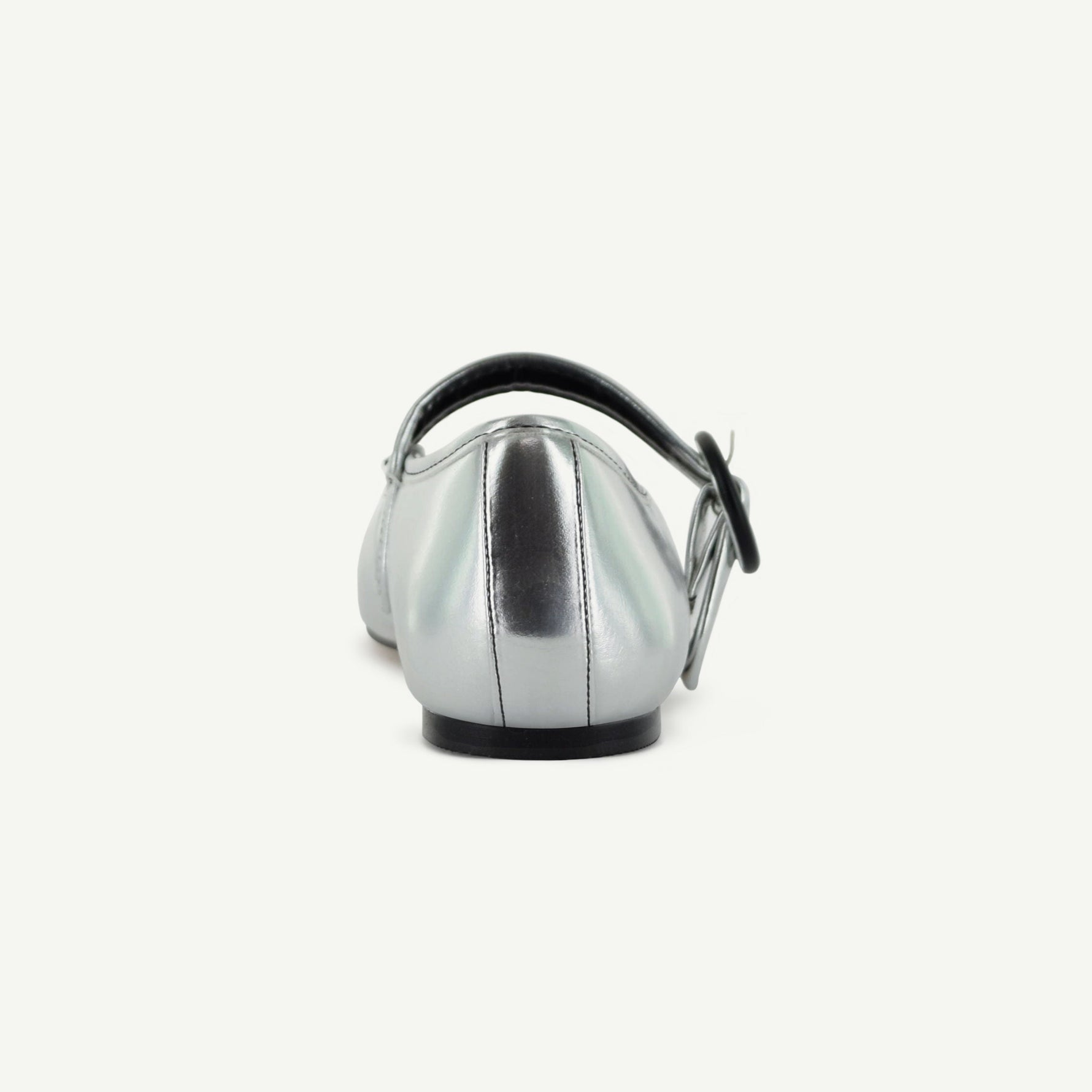 MARIANA: FLAT MARY JANE - SILVER - By Baano