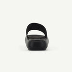 ST. TROPEZ: PLATFORM SLIDE - BLACK - By Baano