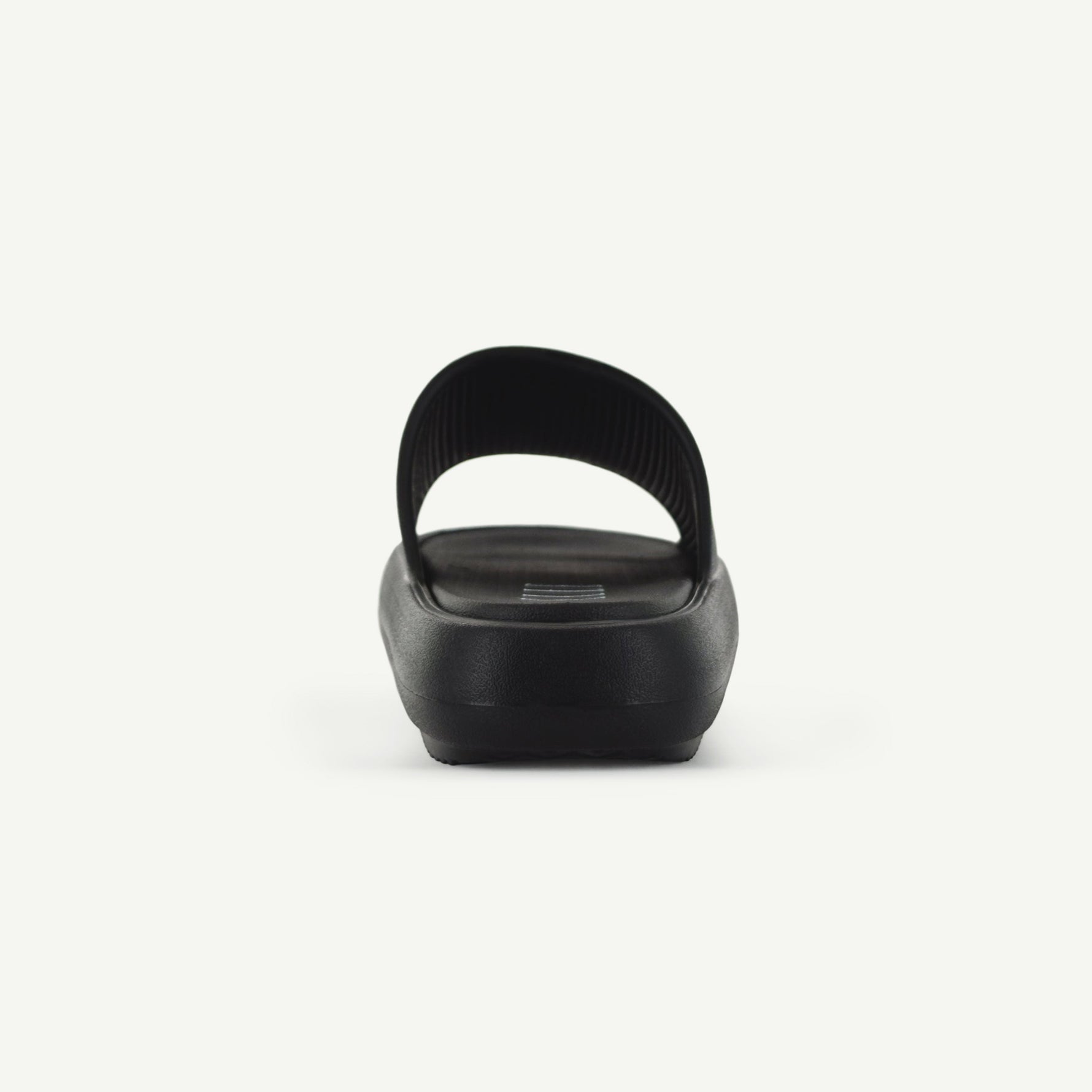 ST. TROPEZ: PLATFORM SLIDE - BLACK - By Baano