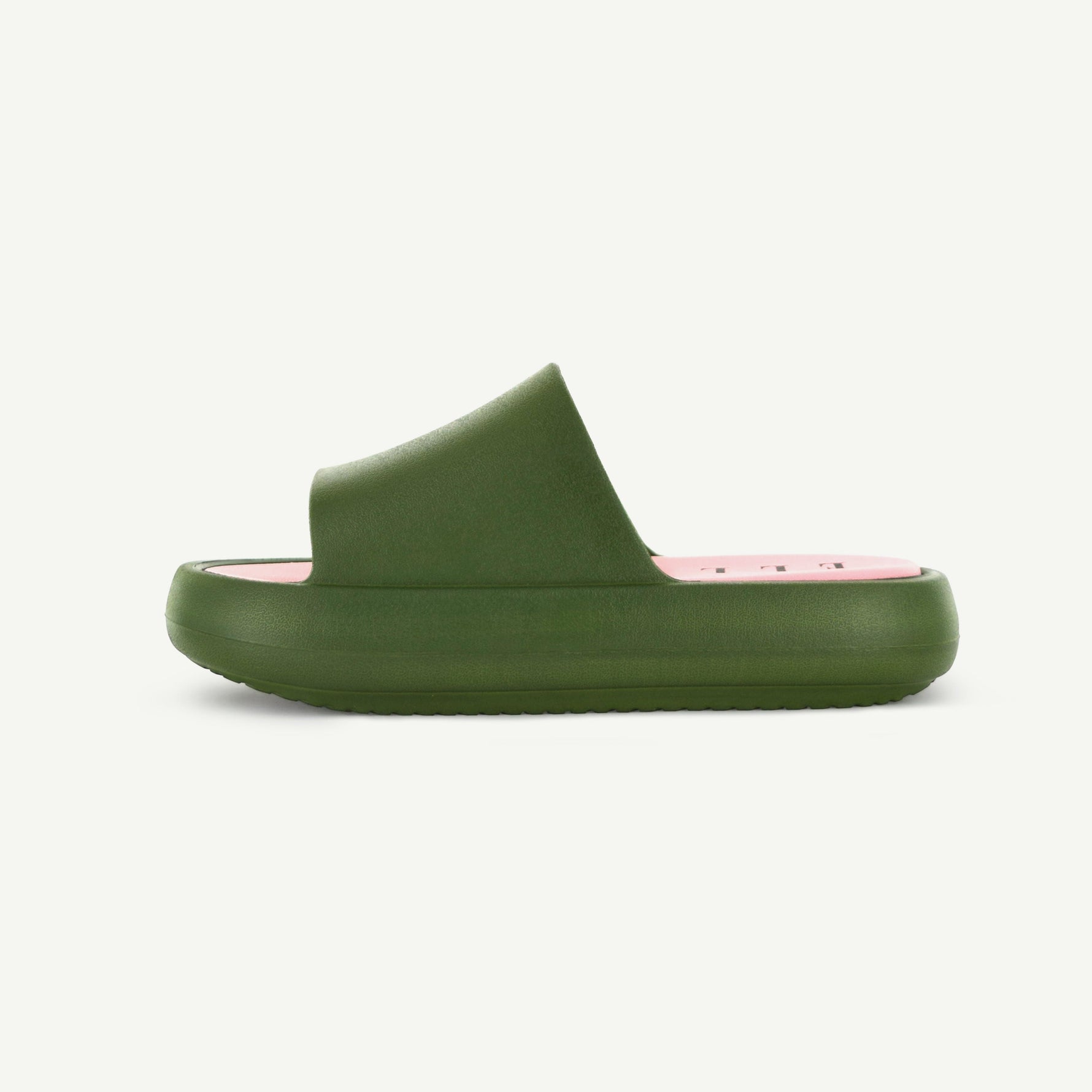 ST. TROPEZ: PLATFORM SLIDE - OLIVE - By Baano