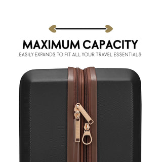 Luxe Journey Expandable 5 Piece Retro Luggage Set - By Baano