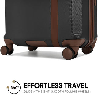 Luxe Journey Expandable 5 Piece Retro Luggage Set - By Baano