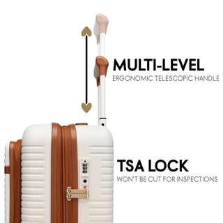 Leisure Escape Expandable 3 Piece Luggage Set Travellty