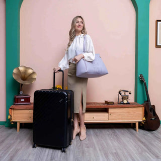 Louvre 2 Piece Expandable Polycarbonate Luggage Set