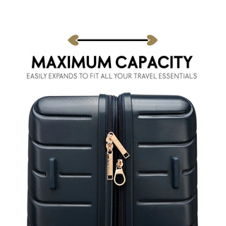 Louvre 2 Piece Expandable Polycarbonate Luggage Set - By Baano