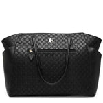 Compass 32L Vegan Leather Monogram Weekender Tote Bag