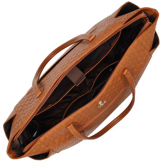 Compass 32L Vegan Leather Monogram Weekender Tote Bag